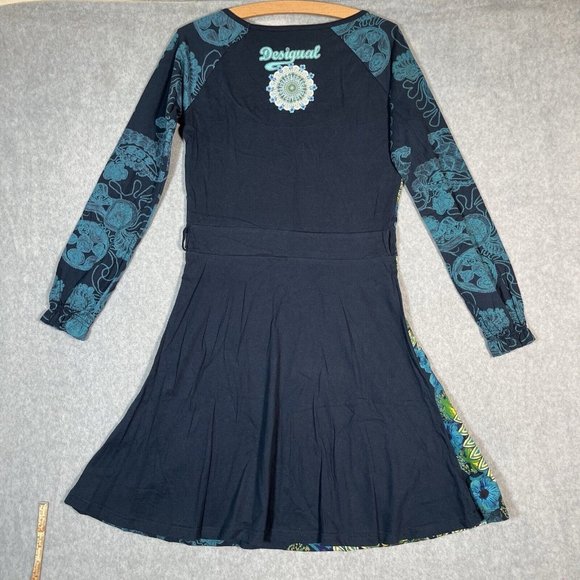 Designual Dress XL Multi Color Mandala Fit Flare Artsy Bohemian La Vida Es Chula - Picture 11 of 16